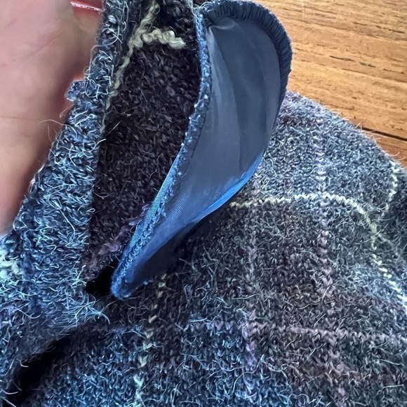 Vintage 90's dress barn Coastal Grandma Window Pane Button Cardigan / xlarge - Picture 5 of 9